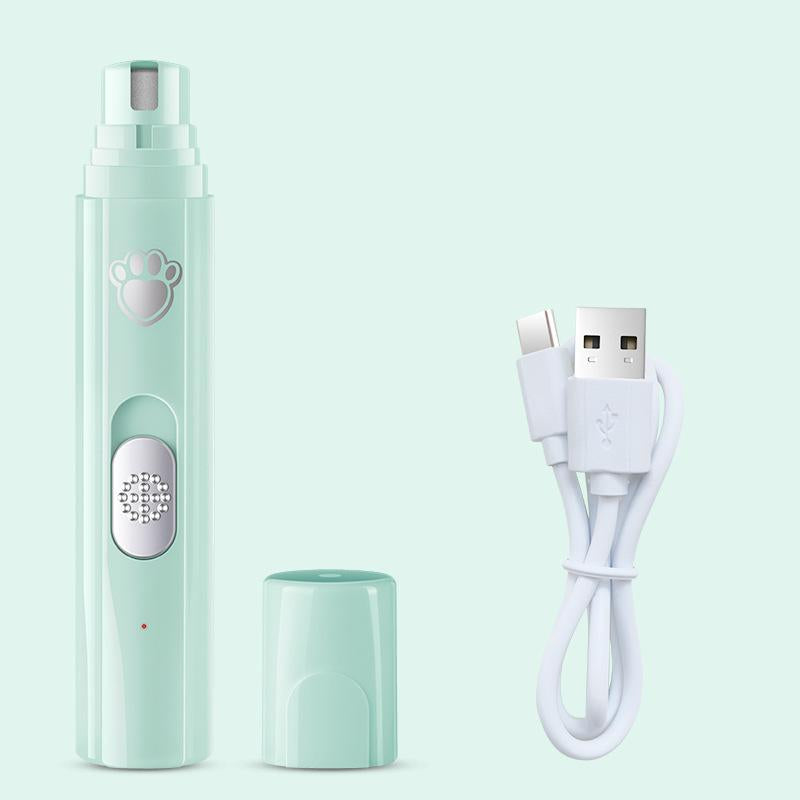 Electric Cat Dog Nail Grinder Silent Anti-Pinch 2-Speed Detachable Guard Pet Grooming Tool Beginner Safe Light Professional Trimmer