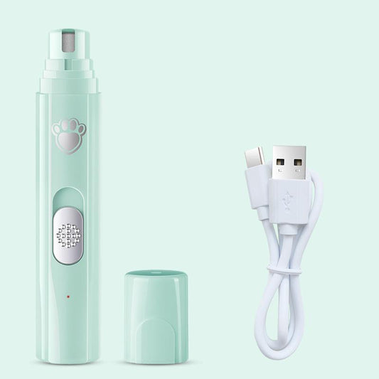 Electric Cat Dog Nail Grinder Silent Anti-Pinch 2-Speed Detachable Guard Pet Grooming Tool Beginner Safe Light Professional Trimmer